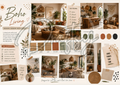 Boho Living 02 - A3 Moodboard Canva Templates