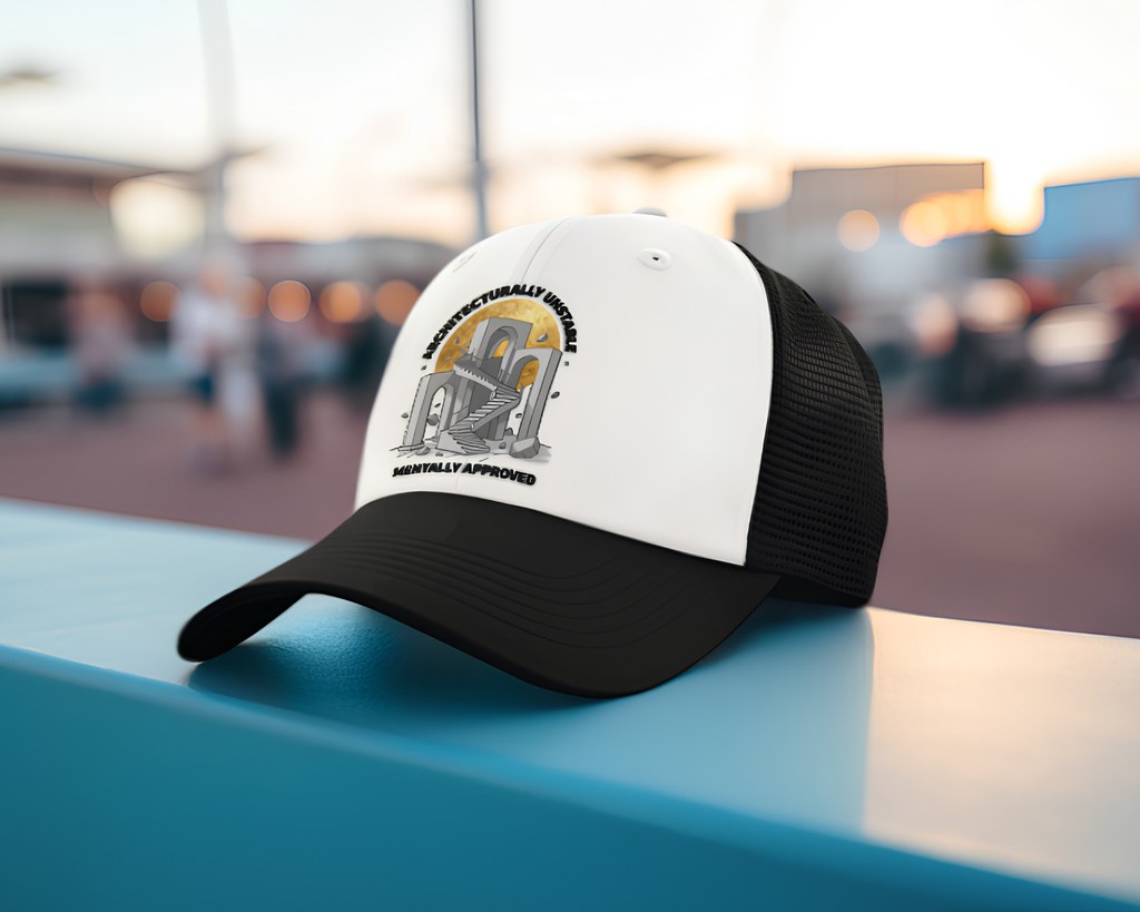 Architecturally Unstable, Mentally Approved - Two-Tone Trucker Cap