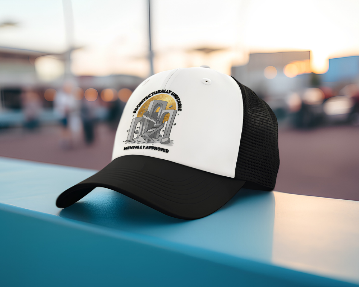 Architecturally Unstable, Mentally Approved - Two-Tone Trucker Cap