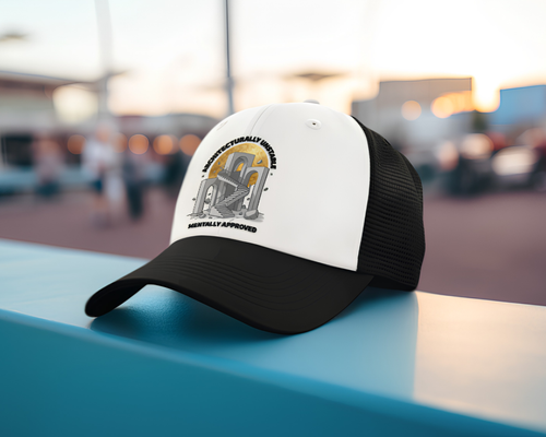 Architecturally Unstable, Mentally Approved - Two-Tone Trucker Cap