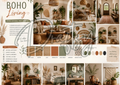 Boho Living 01 - A3 Moodboard Canva Templates
