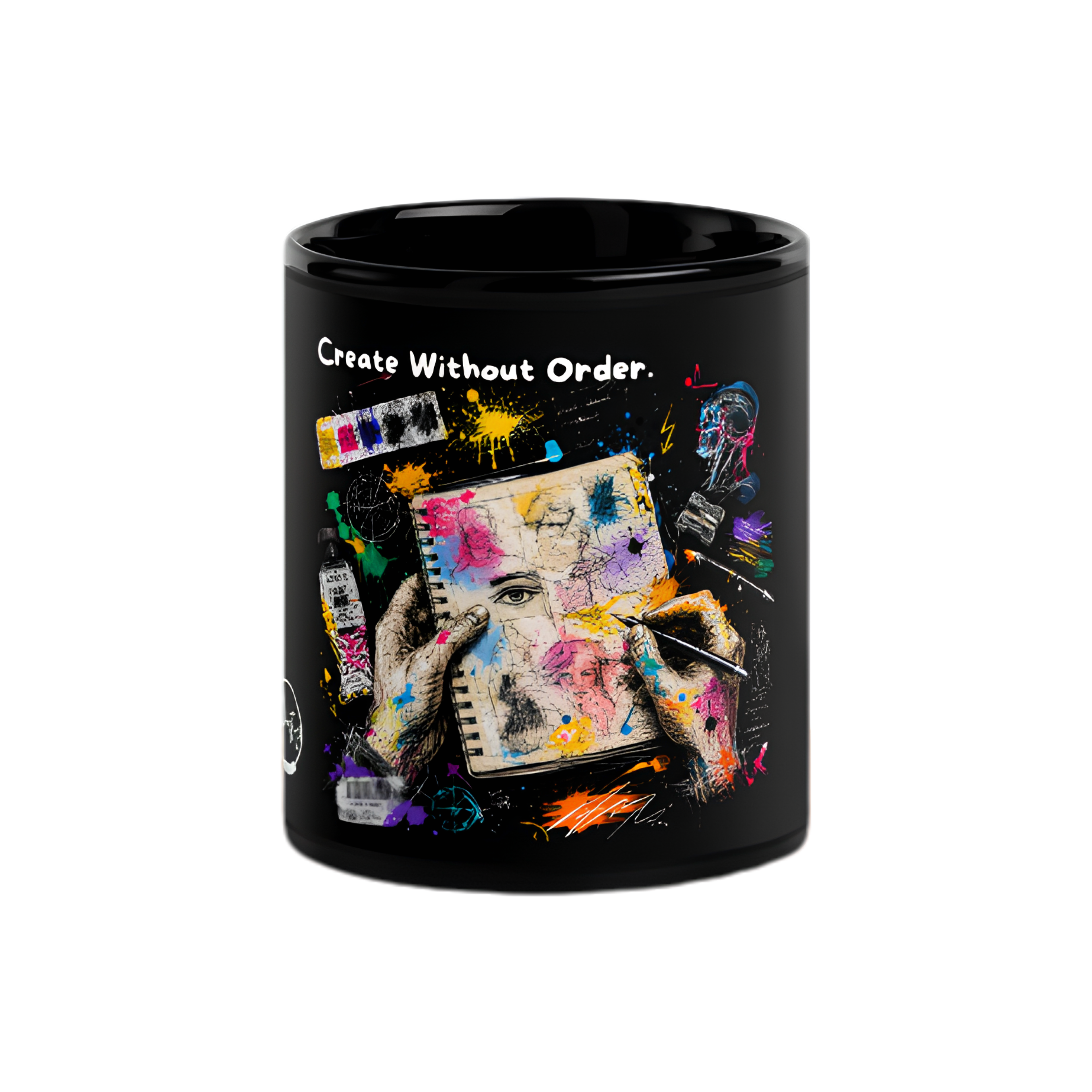 Black Glossy Mug - Create Without Order